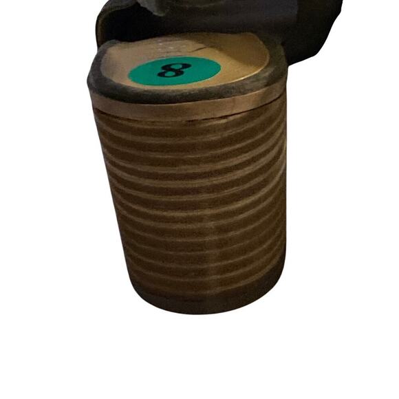 FRANCO SARTO SIZE 8 LEATHER OLIVE GREEN 3” HEEL HOOK LOOP CLOSURE ANKLE STRAP - Picture 5 of 12